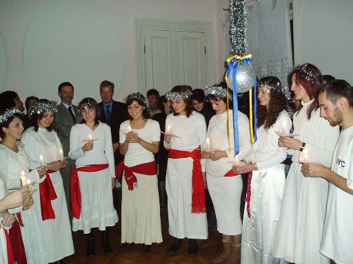 Lucia celebration at the Swedish Consulate in Tbilisi